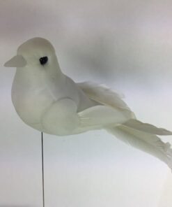 Hvid fugl på spyd