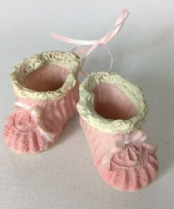 Lyserøde baby porcelæns sko