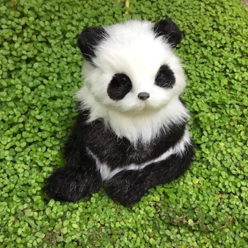 Panda der sidder op