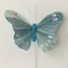 Stor lyseblå dekorativ sommerfugl
