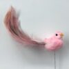 Smuk langhalet rosa fugl 