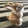 Lille kanin i brun