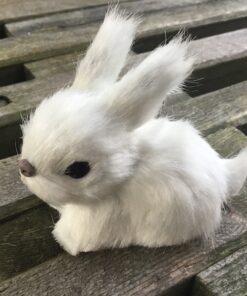 Lille kanin i hvid