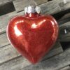 Rødt dekorativt hjerte