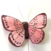 Fin gammelrosa dekorativ sommerfugl