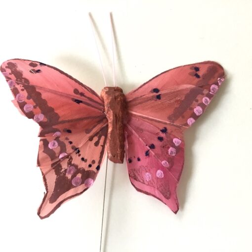 Dekorativ burgundy farvet sommerfugl
