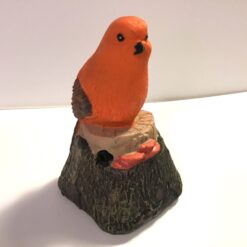 Orange fugl med fløjt